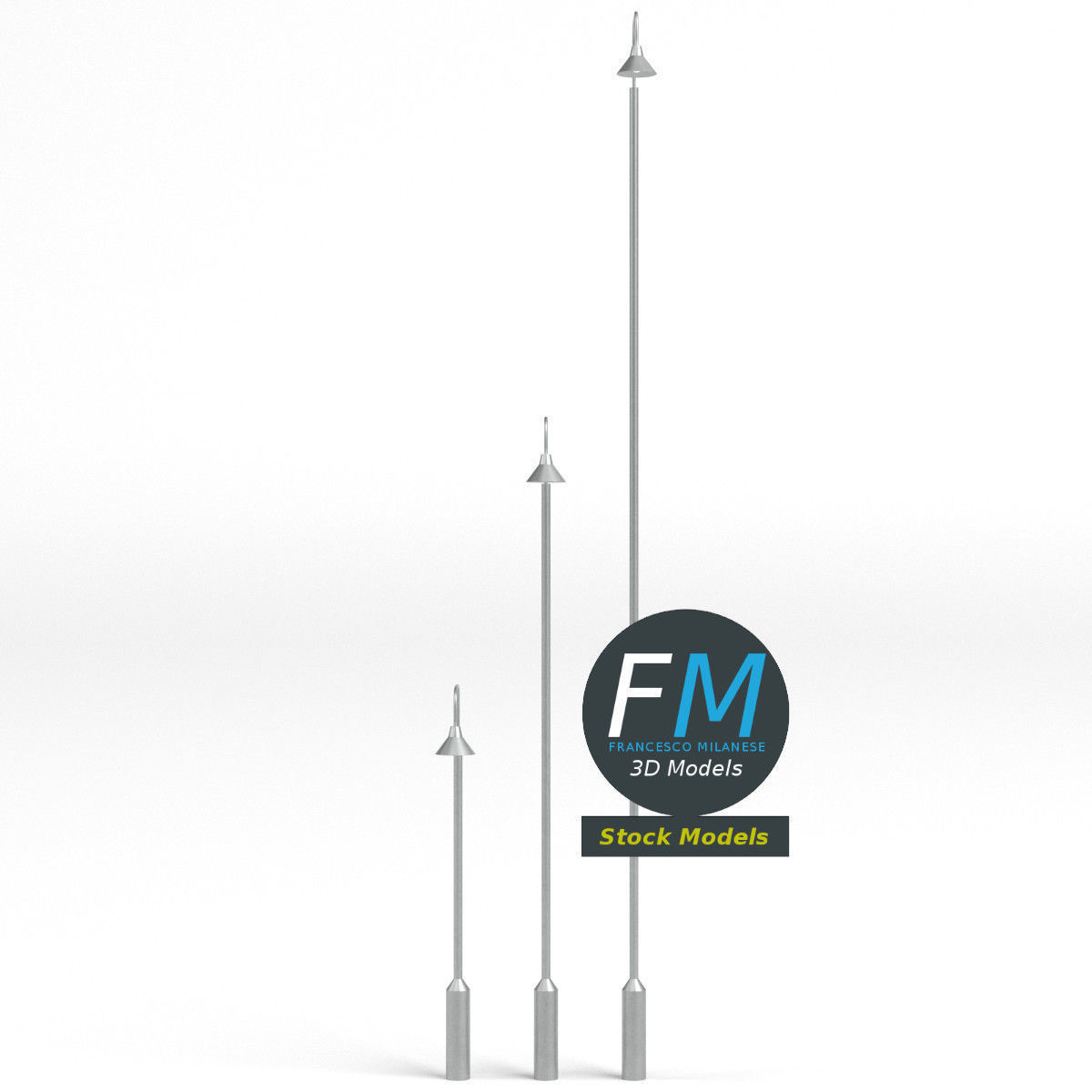 Street lamps 1 3D model_4