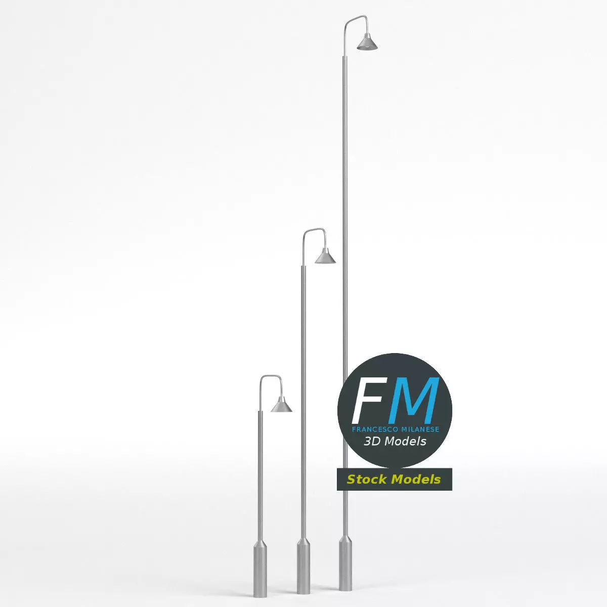 Street lamps 1 3D model_0