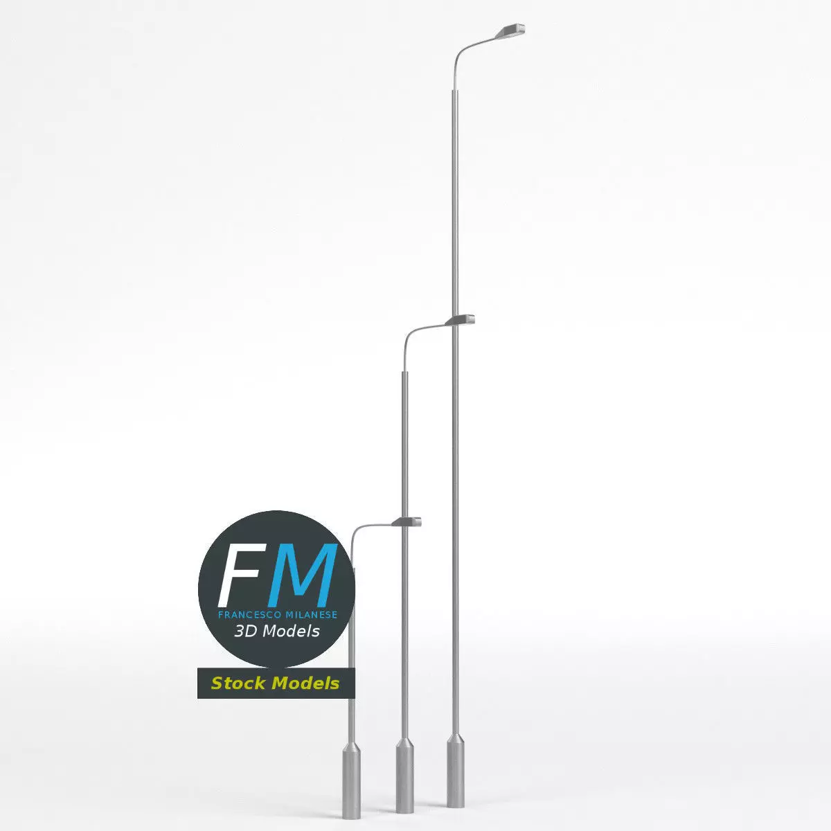 Street lamps 2 3D model_0