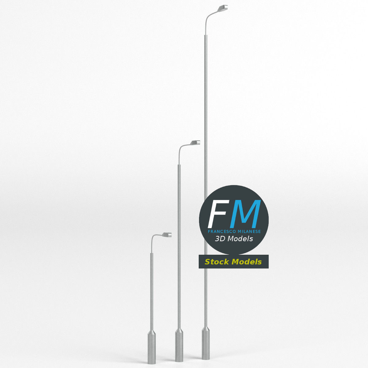 Street lamps 2 3D model_3