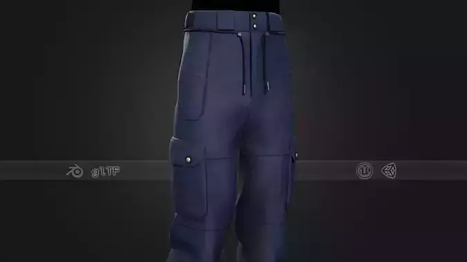 Blue Snowboard Pants Style 2