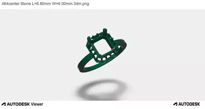 Men Ring With Asscher Cut Center Stone