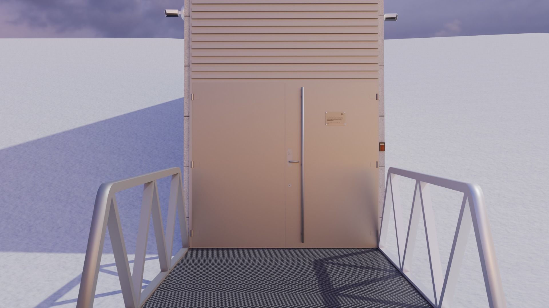 Svalbard Global Seed Vault Low-poly 3D model_3