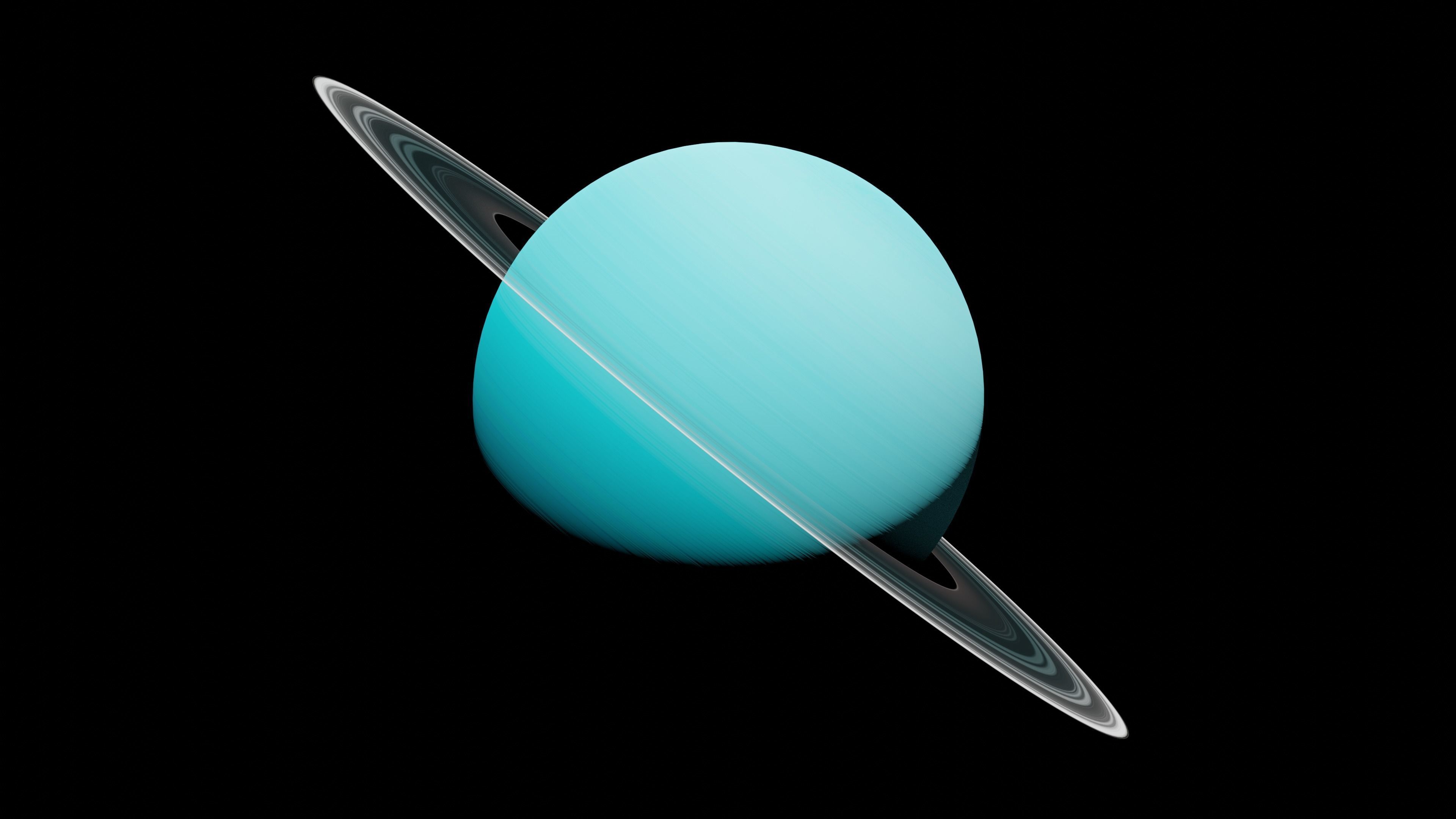 Uranus 3D Model Low-poly 3D model_2