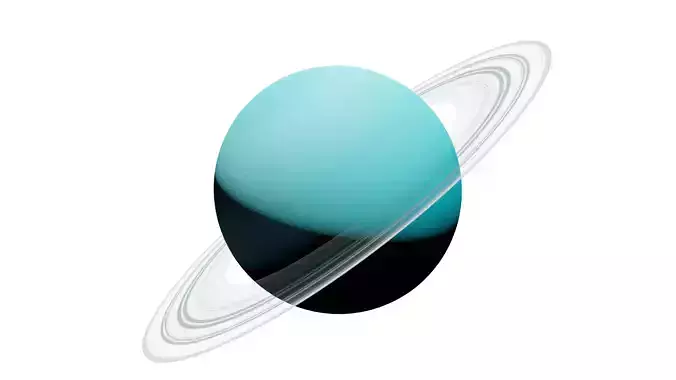 Uranus 3D Model Low-poly 3D model