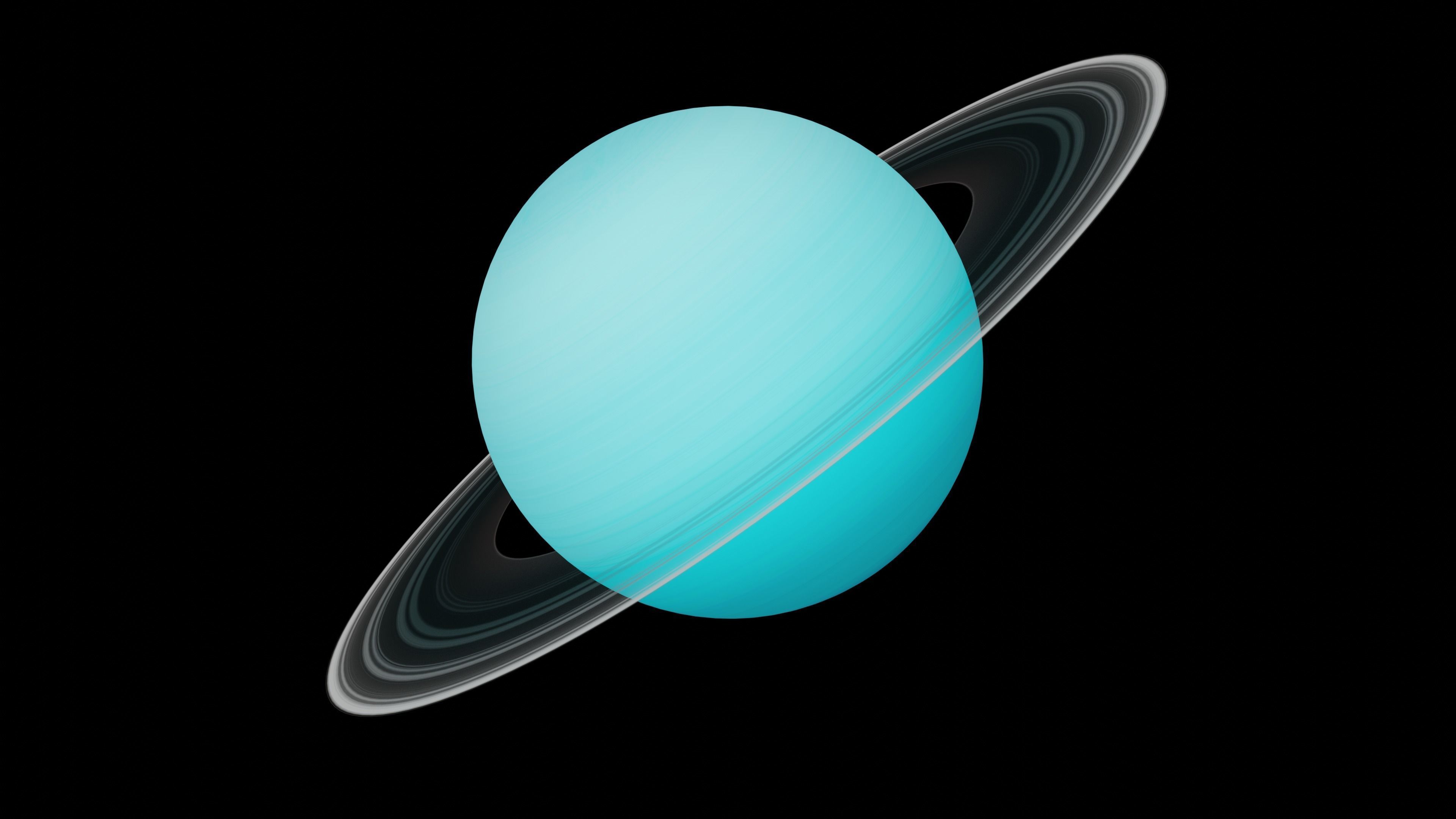 Uranus 3D Model Low-poly 3D model_4