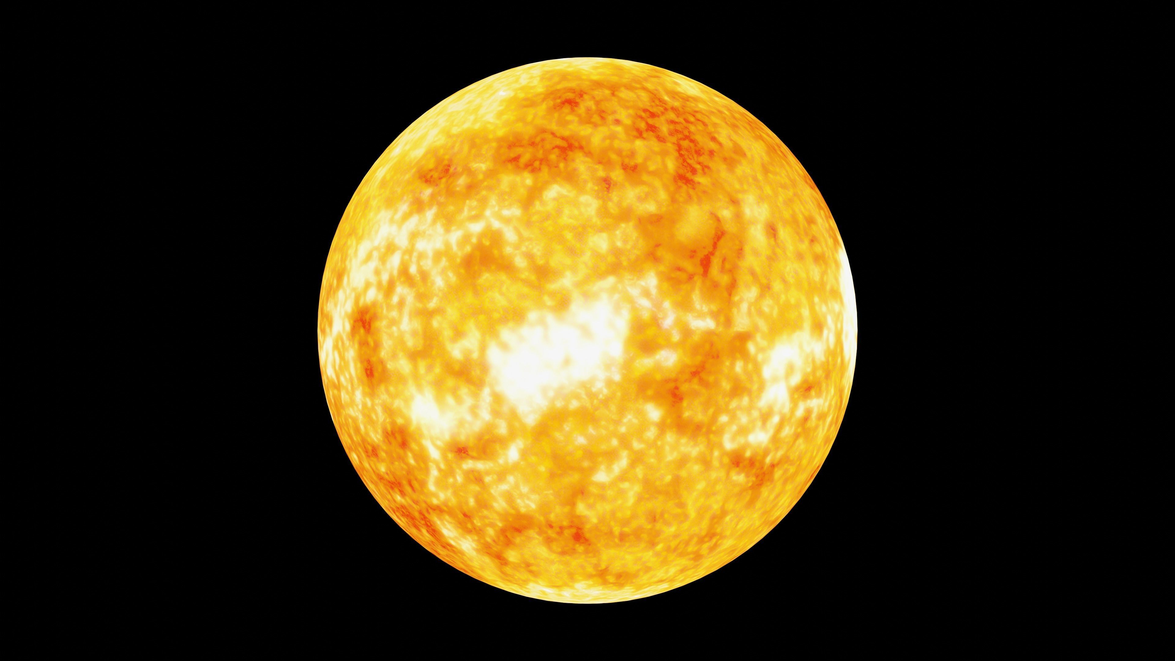 Sun 3D Model Low-poly 3D model_2