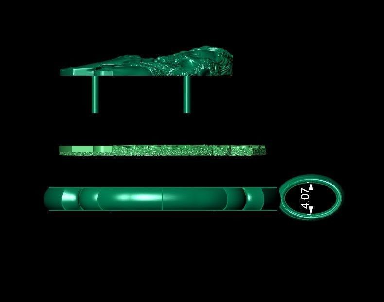 Pendant Cross Jesus Christ and the Lost Lamb 3D print model_5