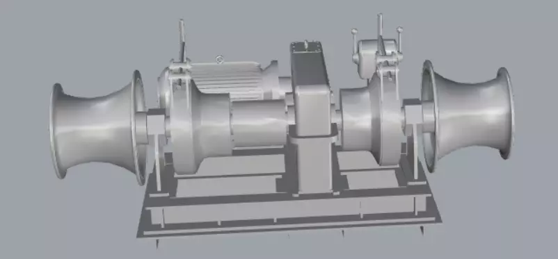 Winch 3D print model_0