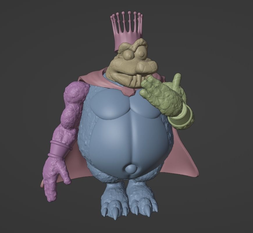 DKC King K Rool 3D print model_2