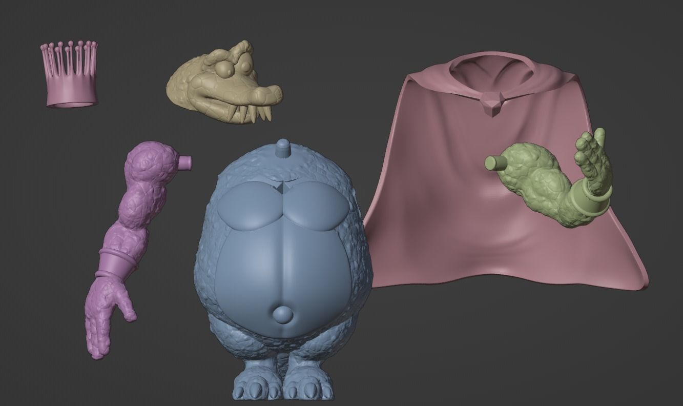 DKC King K Rool 3D print model_6