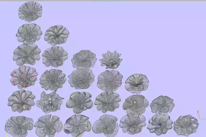 25 new jali rings  3D print model