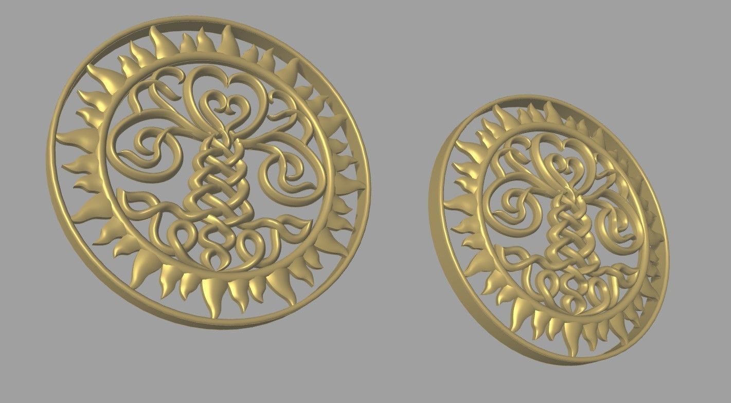 Tree of Life Pendant 3D print model_7