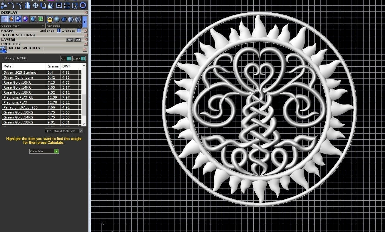 Tree of Life Pendant 3D print model_5
