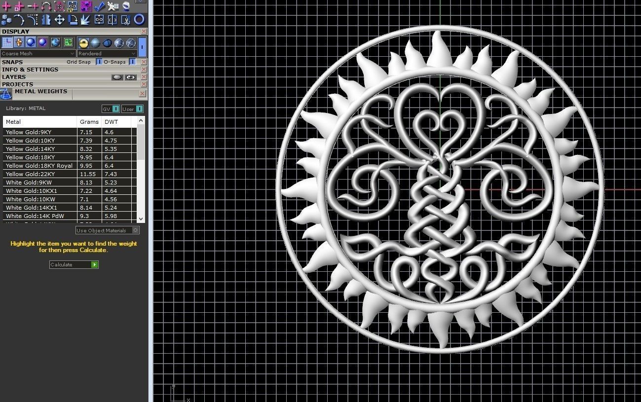 Tree of Life Pendant 3D print model_4