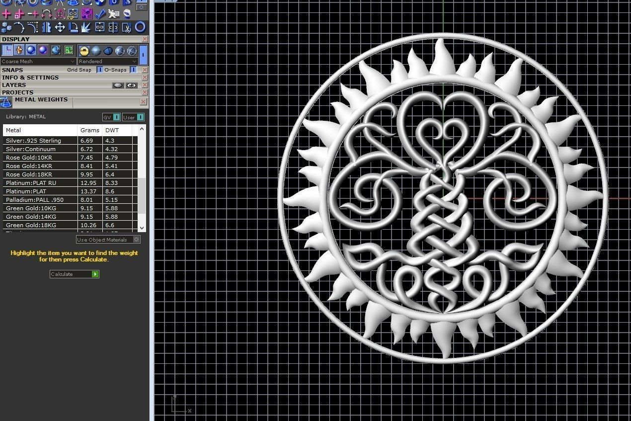 Tree of Life Pendant 3D print model_6