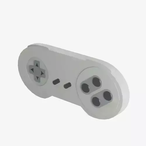Classic Game Controller 05 Low-poly 3D model