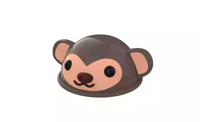 Monkey Hat Cute Low-poly 3D model