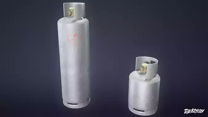 SAFE HOUSE - Gas Cylinder 01 - LOW POLY