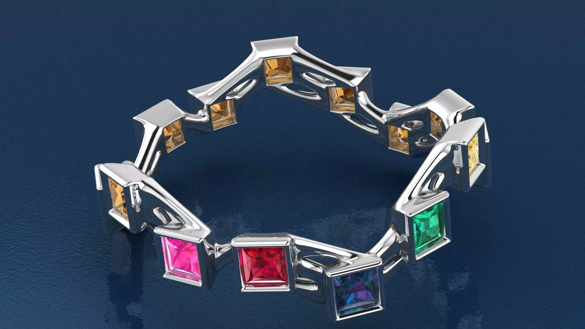 diamond organic ring 3D print model
