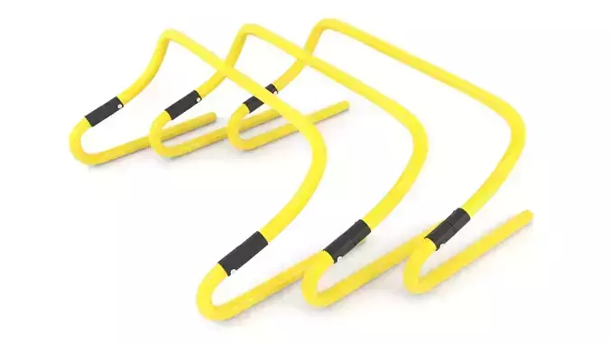 Training Sports Hurdles 3D model