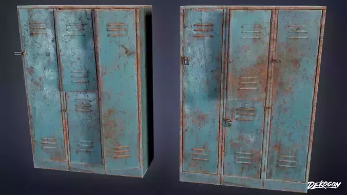 SAFE HOUSE - Lockers 01 - LOW POLY