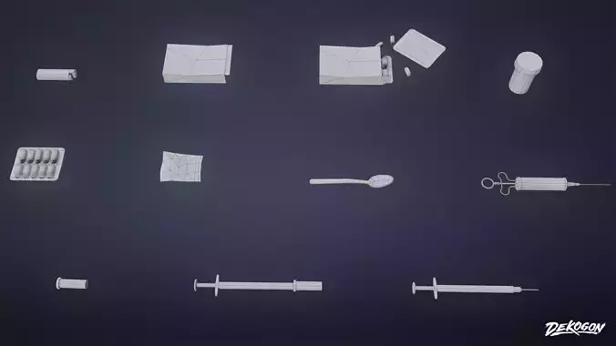 SAFE HOUSE - Medical Props 01 - LOW POLY