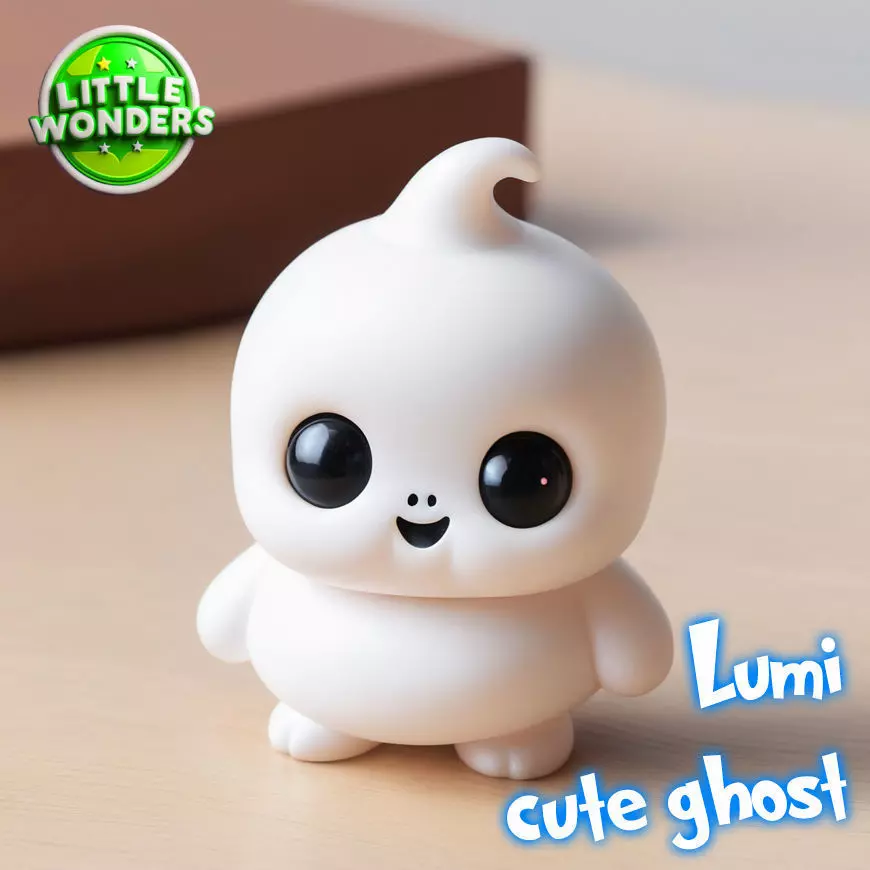 Lumi cute ghost Print in Place Free 3D print model
