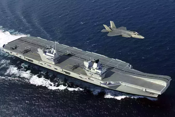 HMS Queen Elizabeth Aircraft carrier 3D model