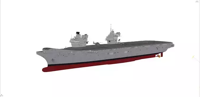 HMS Queen Elizabeth Aircraft carrier 3D model