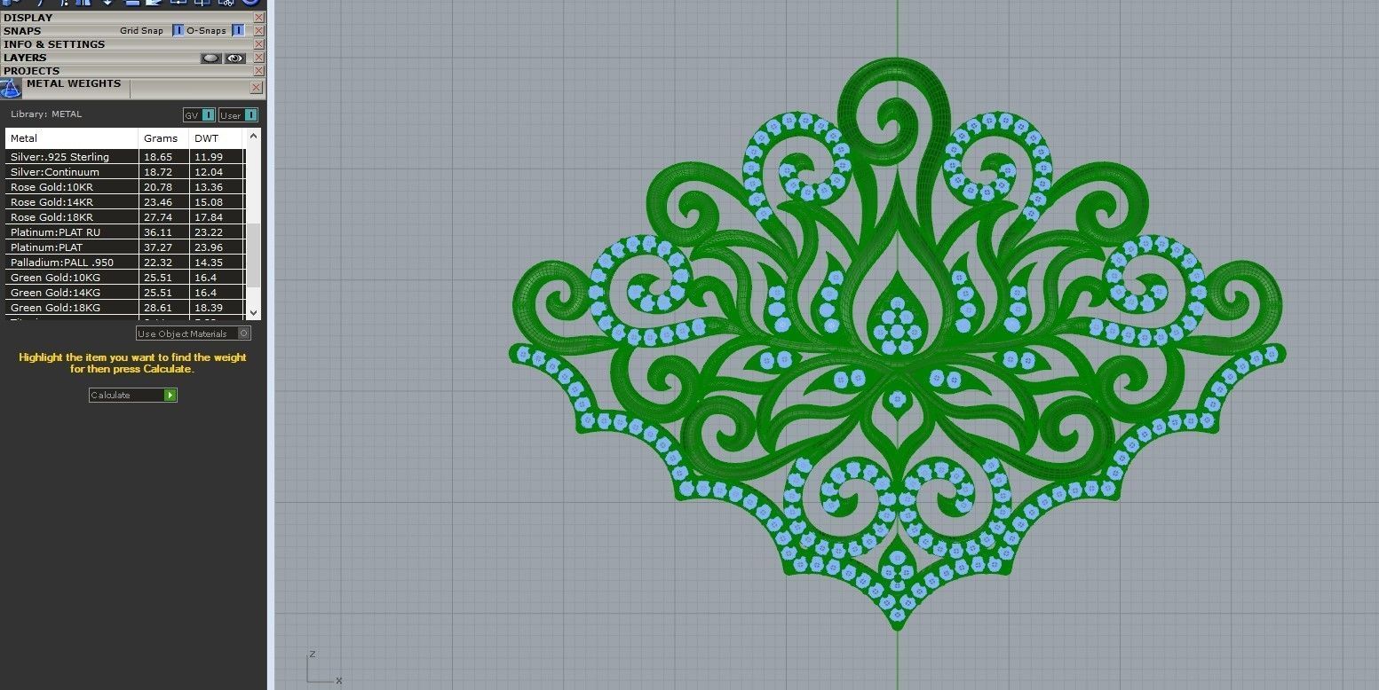 Lotus Flower Shape Pendent  3D print model_2