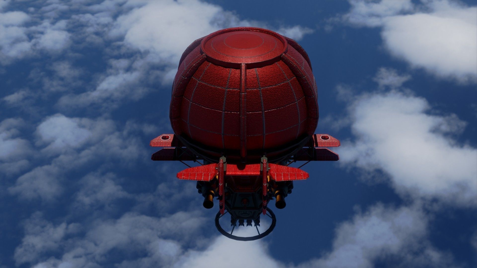 fire nation Balloon Free 3D model_3