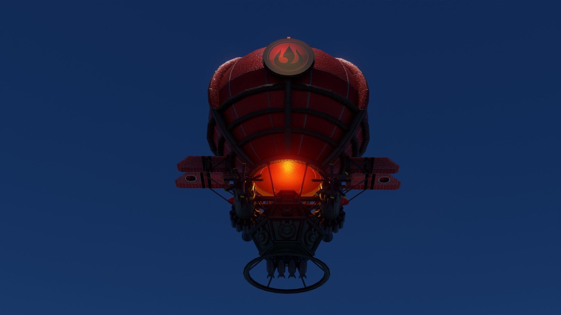 fire nation Balloon Free 3D model_5