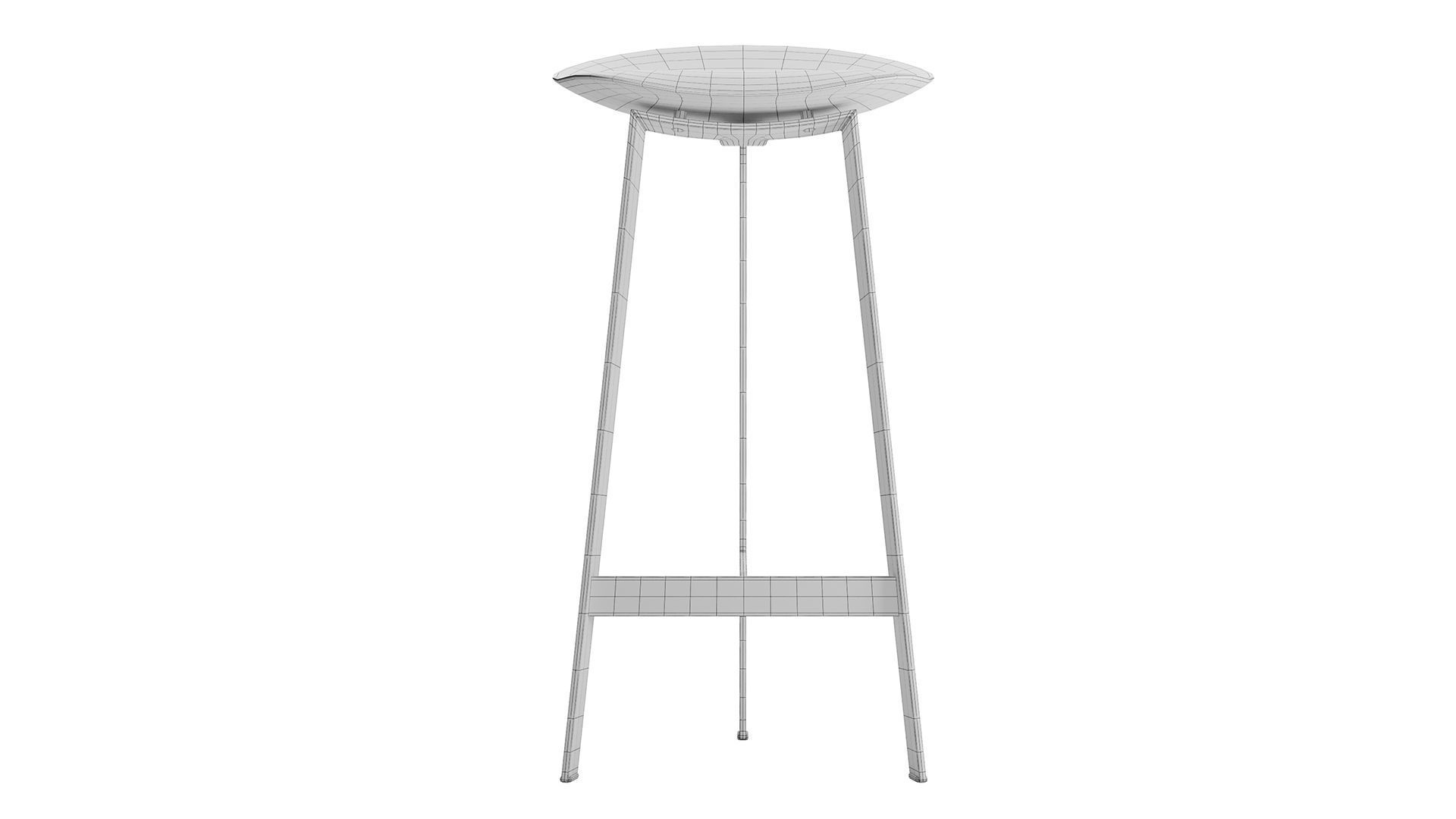 Easy Bar Stool 3D model_5
