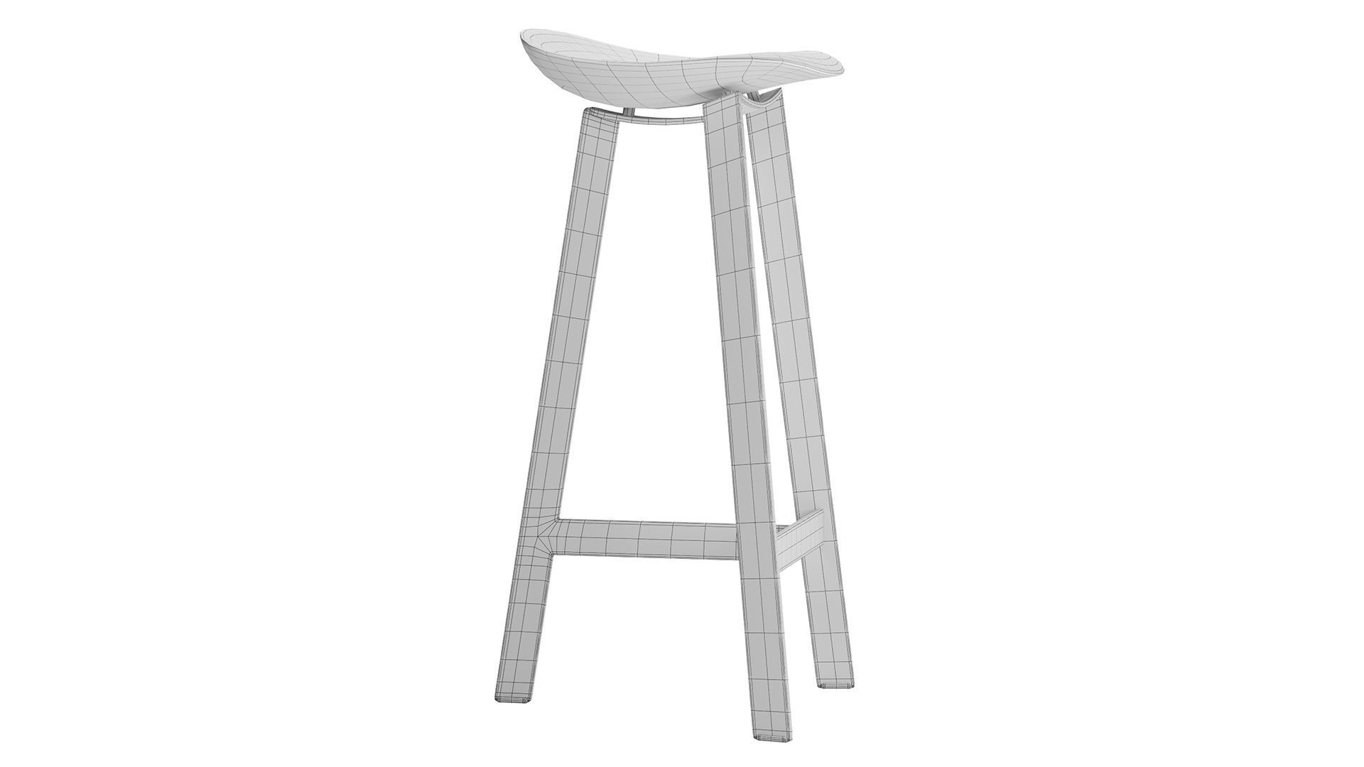 Easy Bar Stool 3D model_3