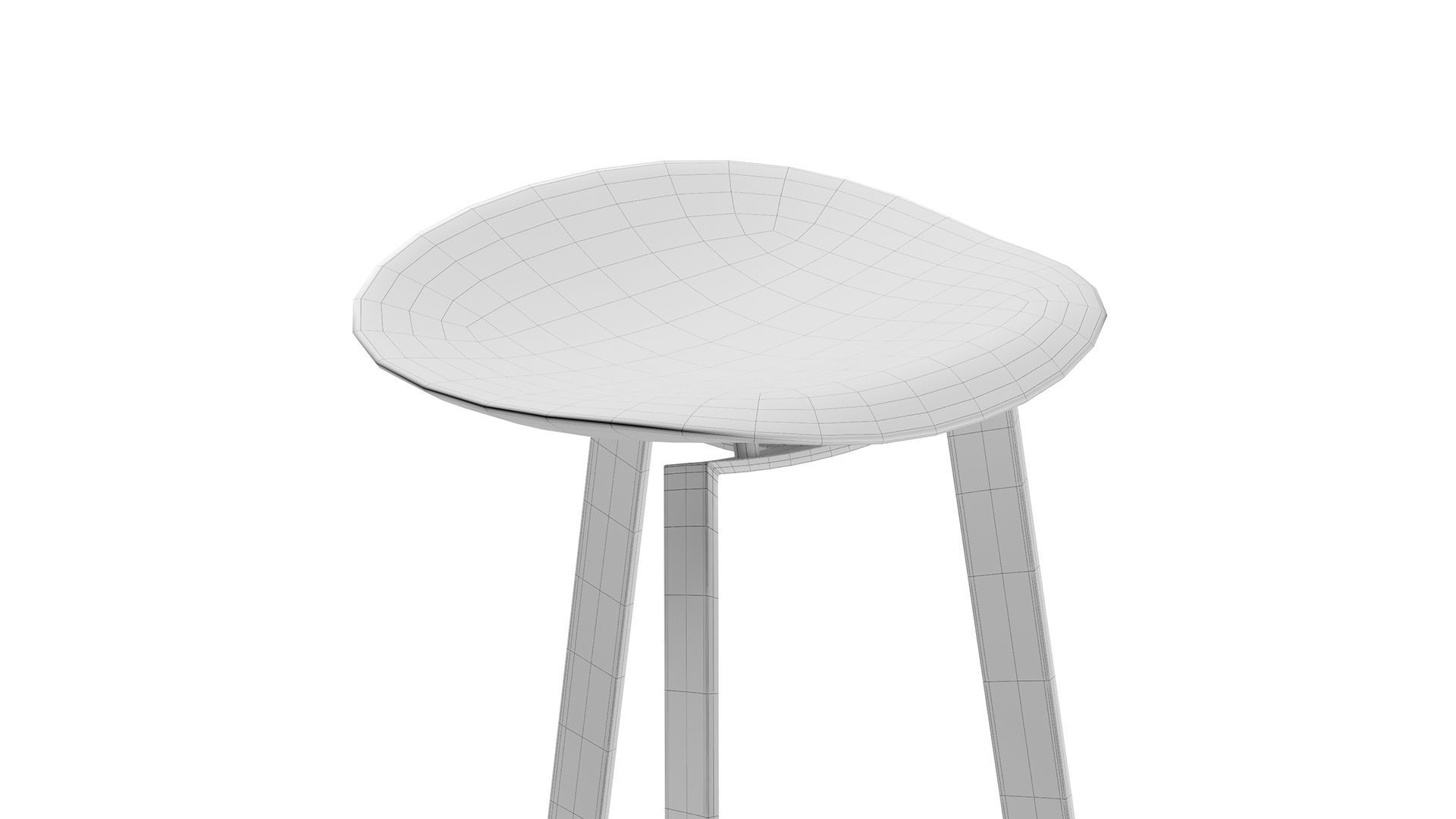 Easy Bar Stool 3D model_2