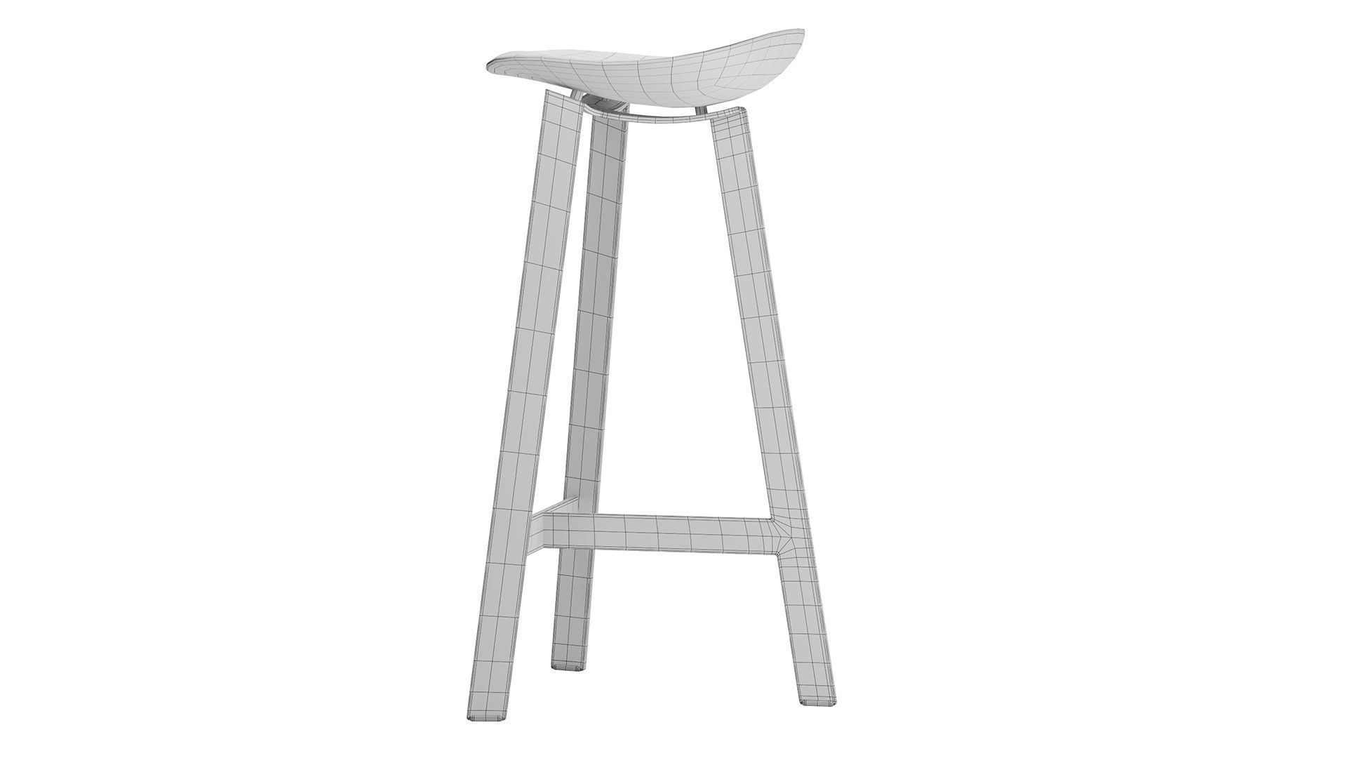 Easy Bar Stool 3D model_7