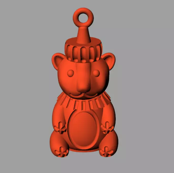 Tedy Pendent 3D print model_0