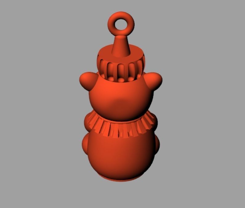 Tedy Pendent 3D print model_1