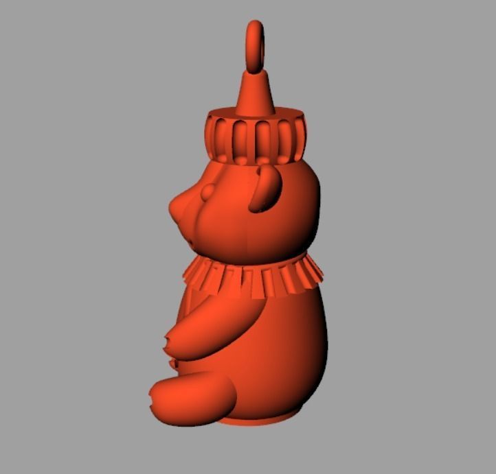 Tedy Pendent 3D print model_2