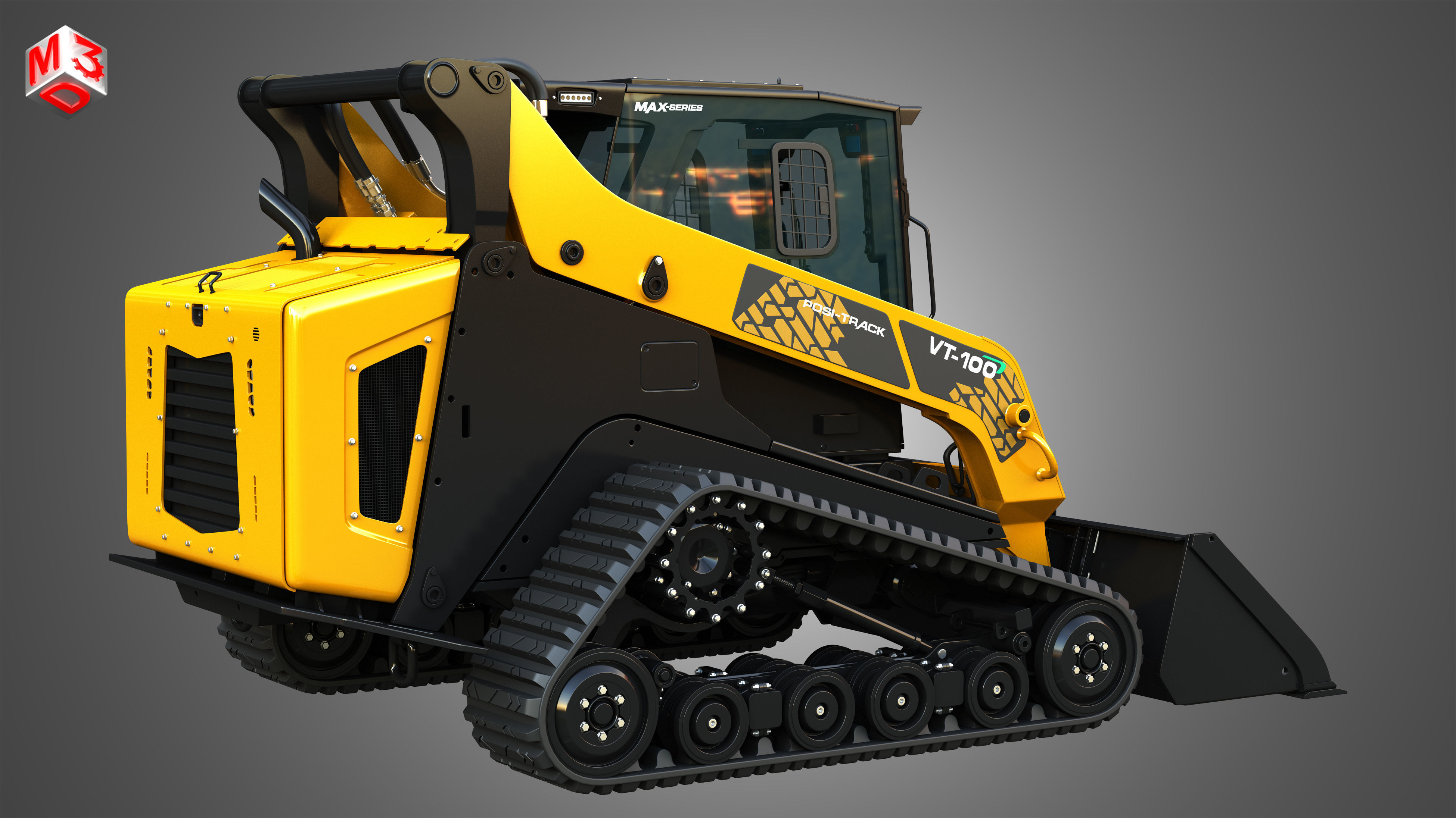 VT-100 Compact Track Loader - Bucket 3D model_15