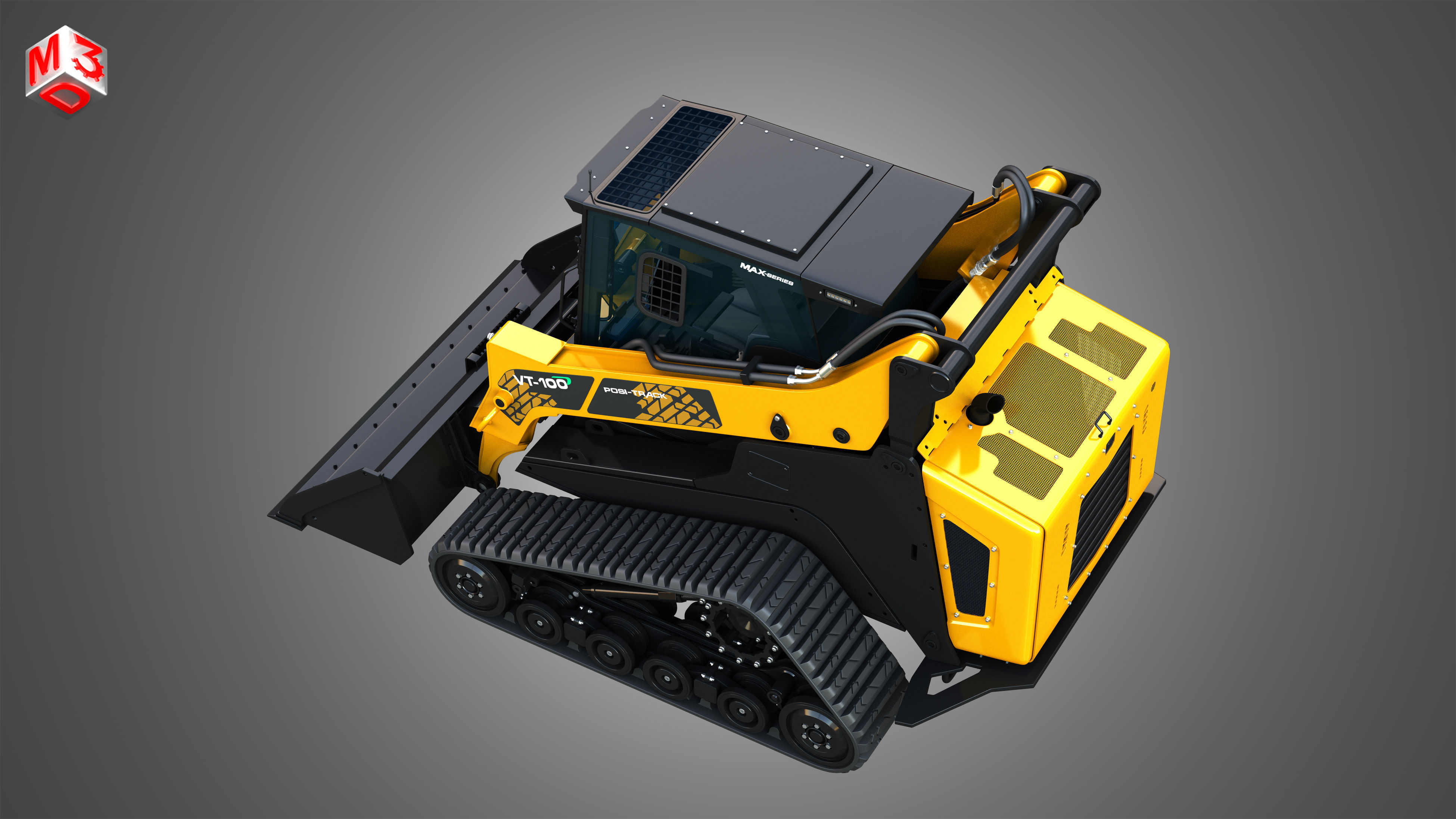 VT-100 Compact Track Loader - Bucket 3D model_21