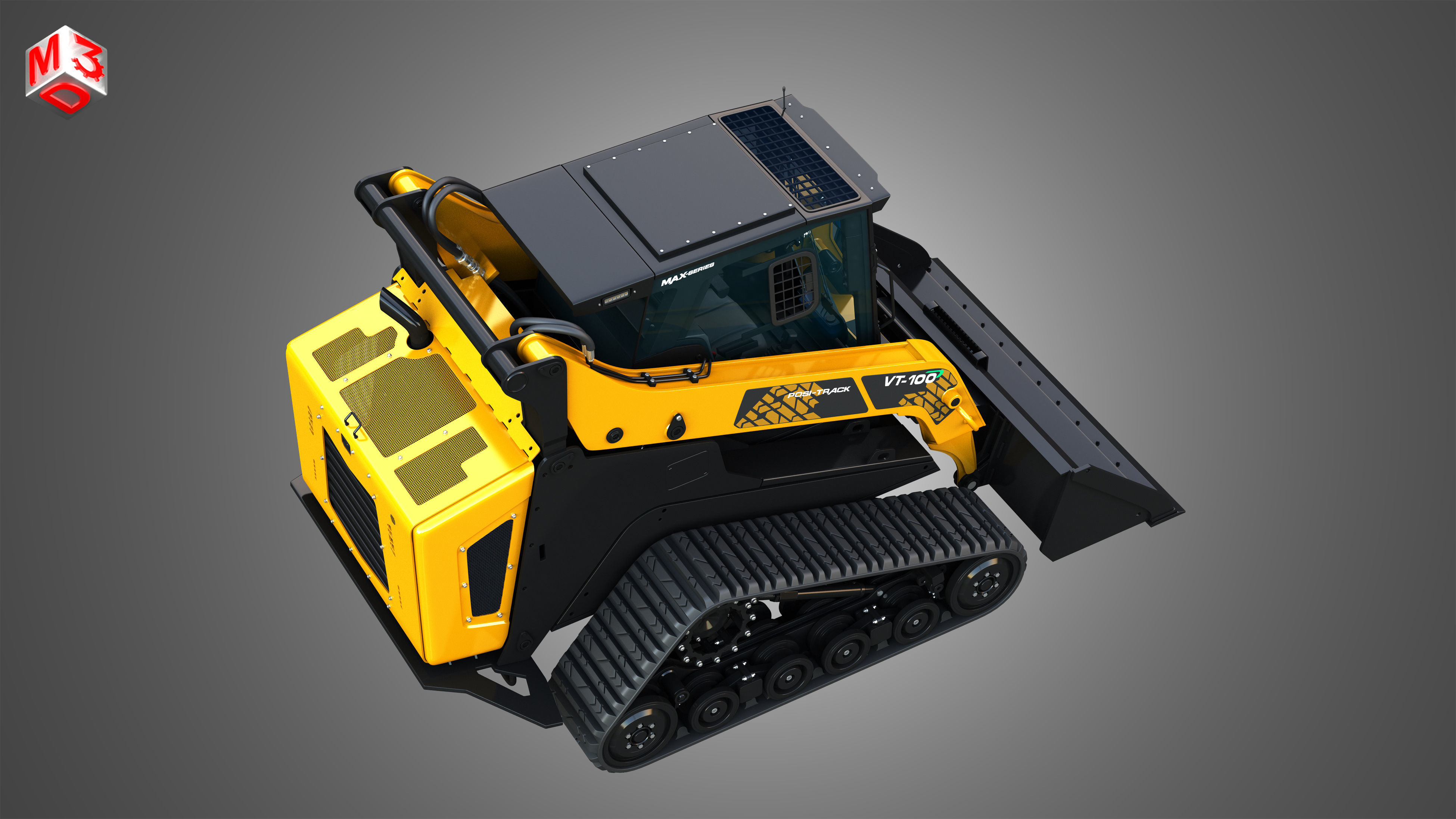 VT-100 Compact Track Loader - Bucket 3D model_19