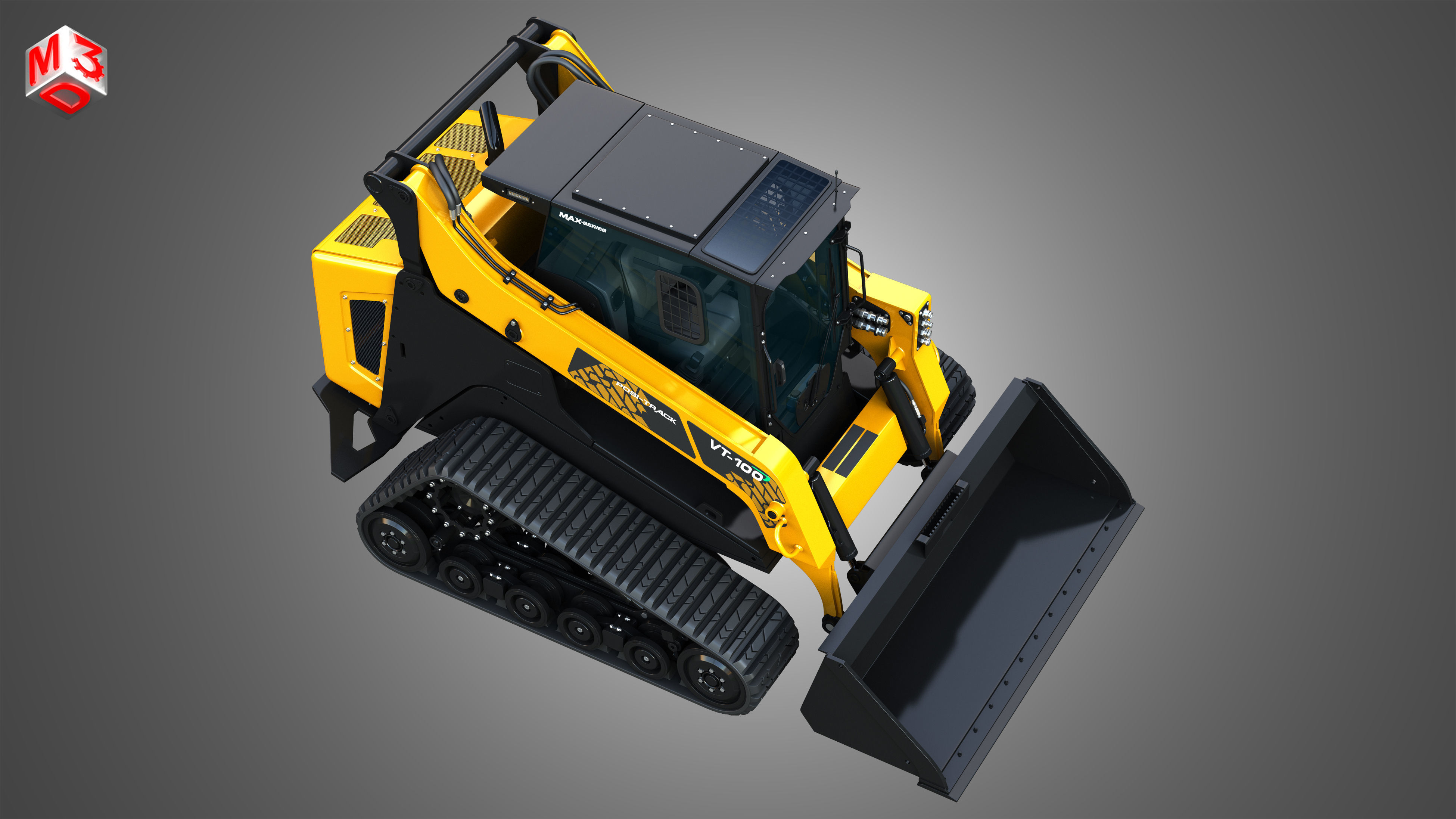 VT-100 Compact Track Loader - Bucket 3D model_20
