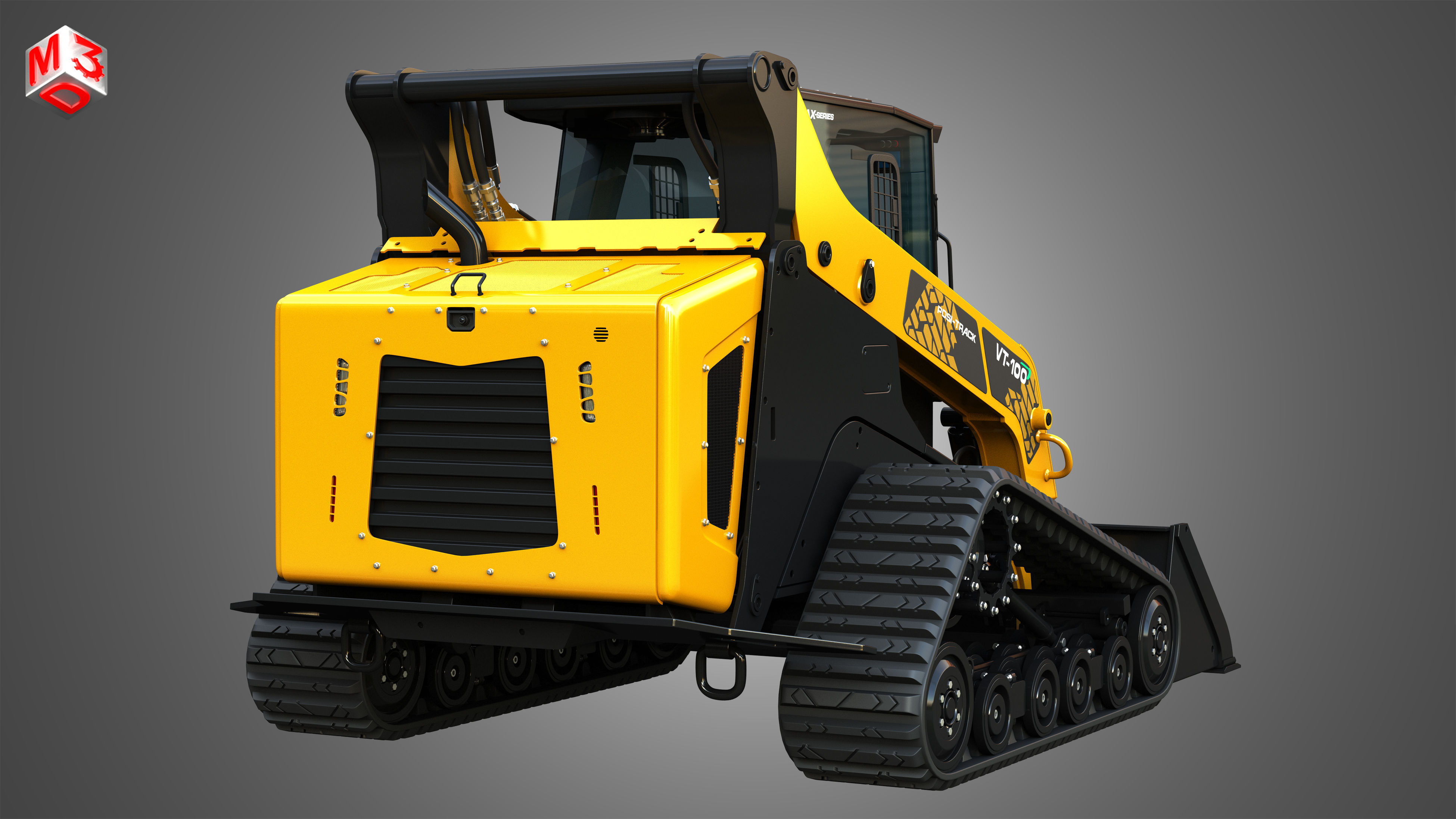 VT-100 Compact Track Loader - Bucket 3D model_11