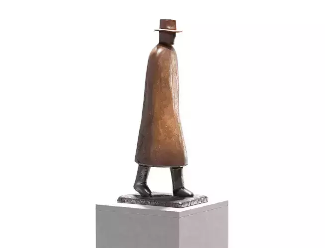 Walking Man Bronze Sculpture