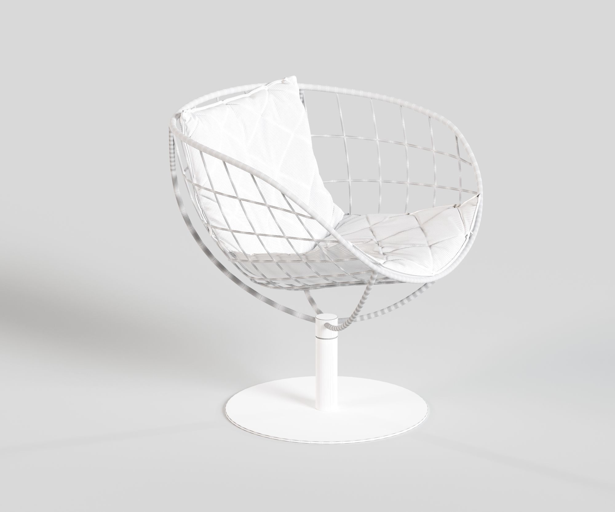 Summer Swivel chair 3D model 3D model_7