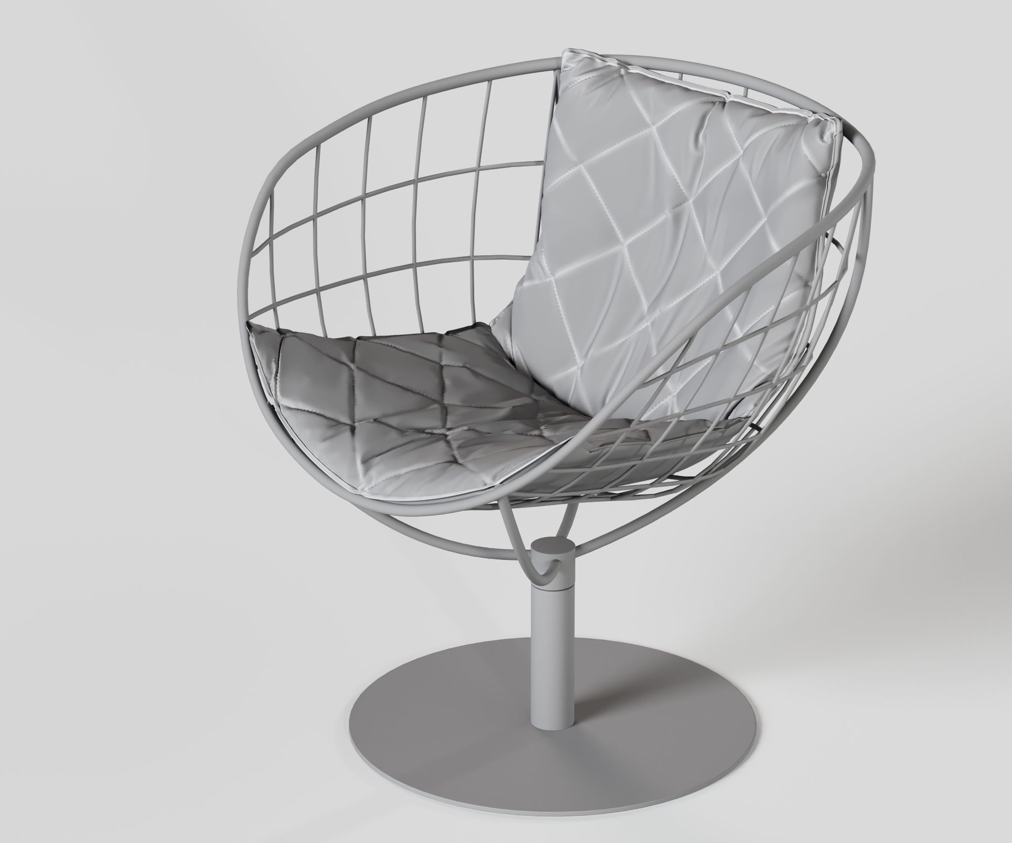 Summer Swivel chair 3D model 3D model_6