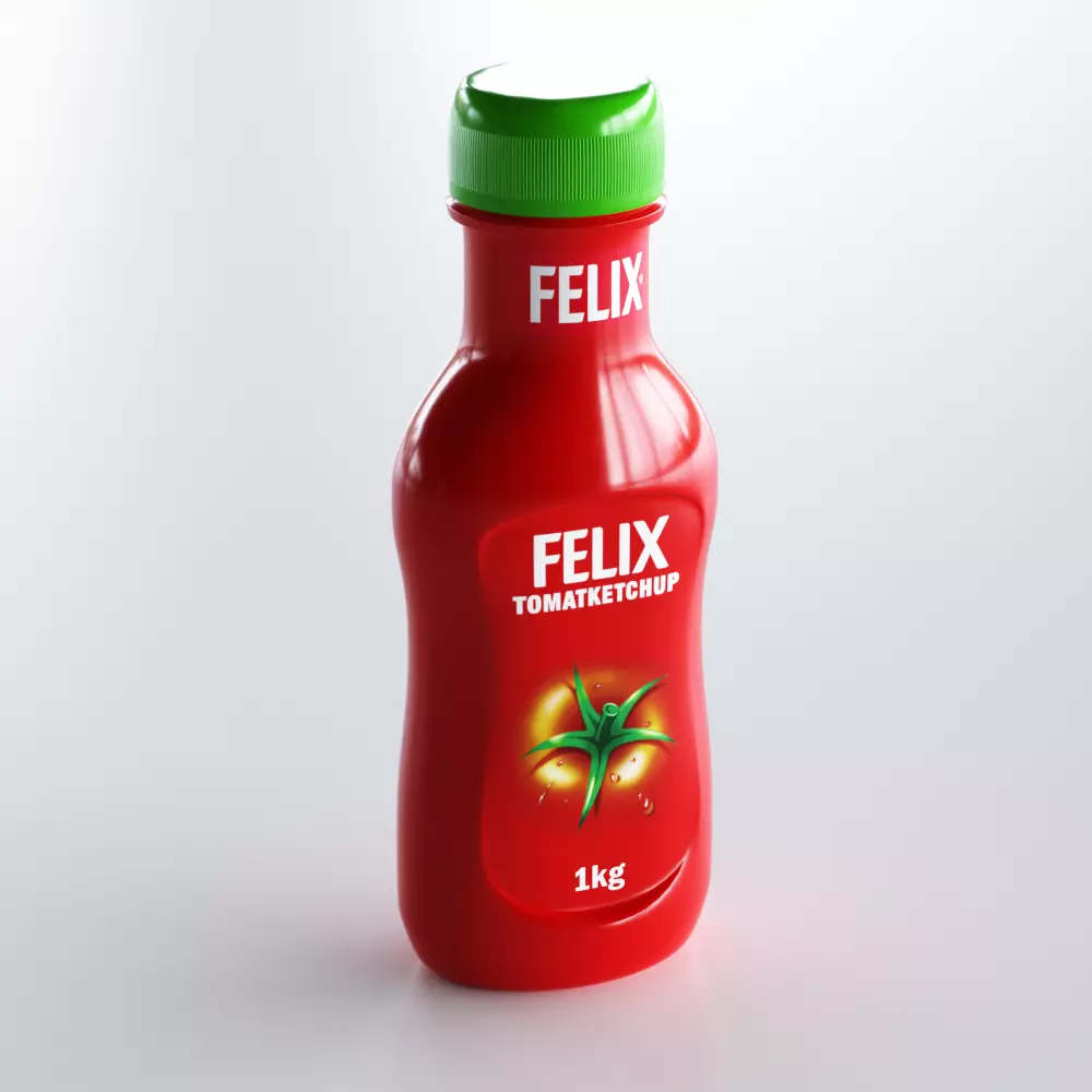 Felix Ketchup bottle 3D model_0
