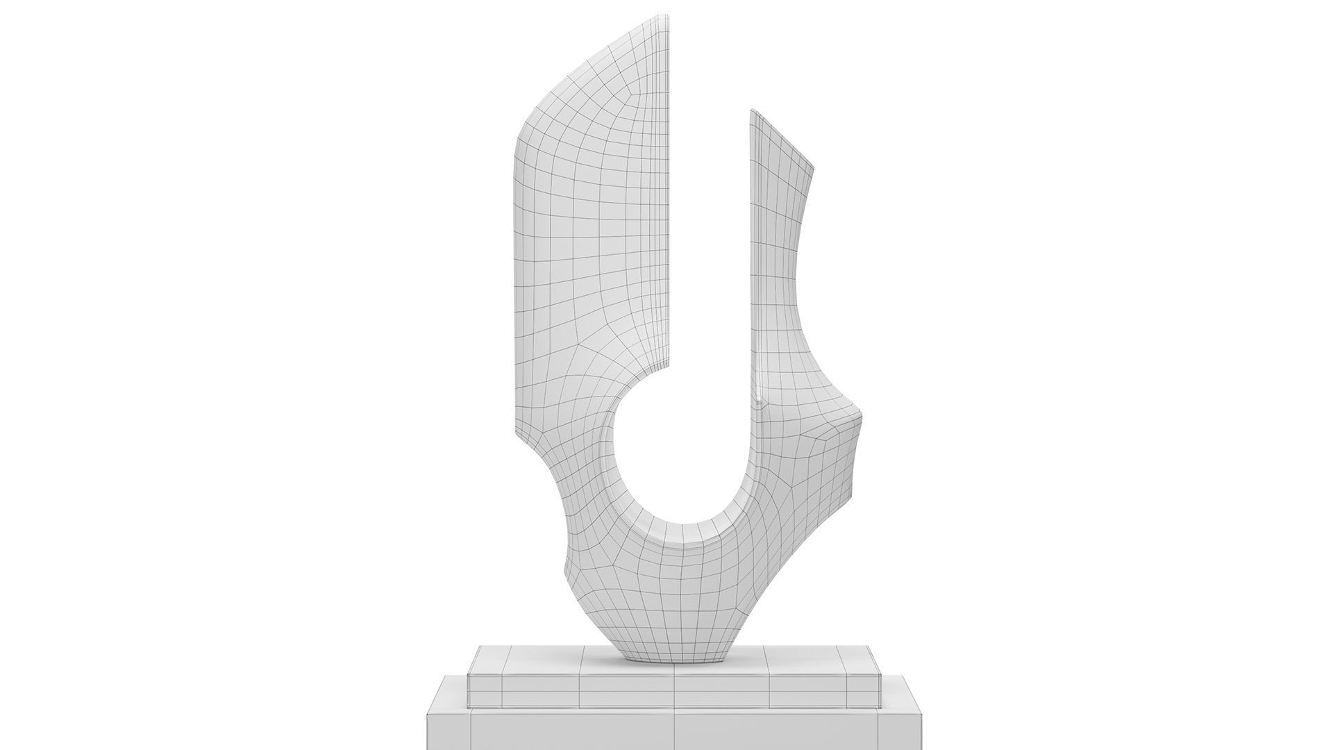 Abstract Modern Sculpture 3D model_10